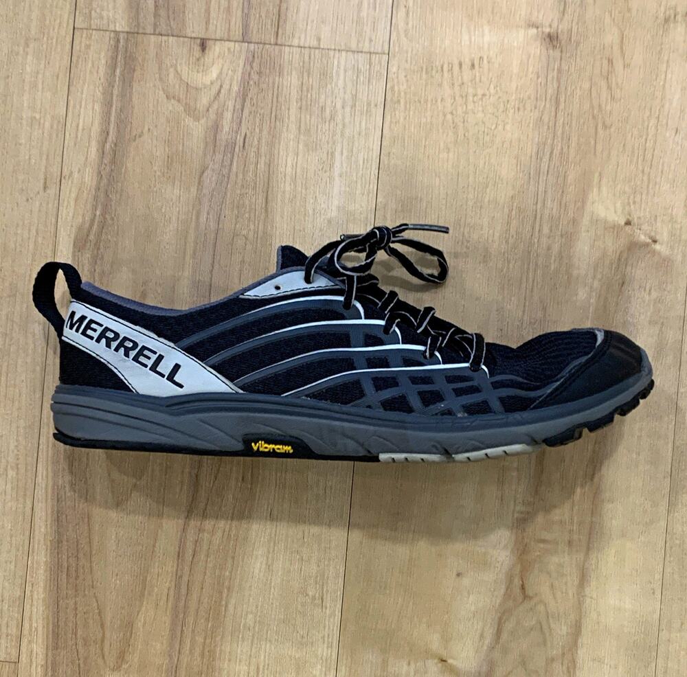 Merrell Performance Footwear Women's Breathable Mesh Sneakers Black/Silver Sz 9